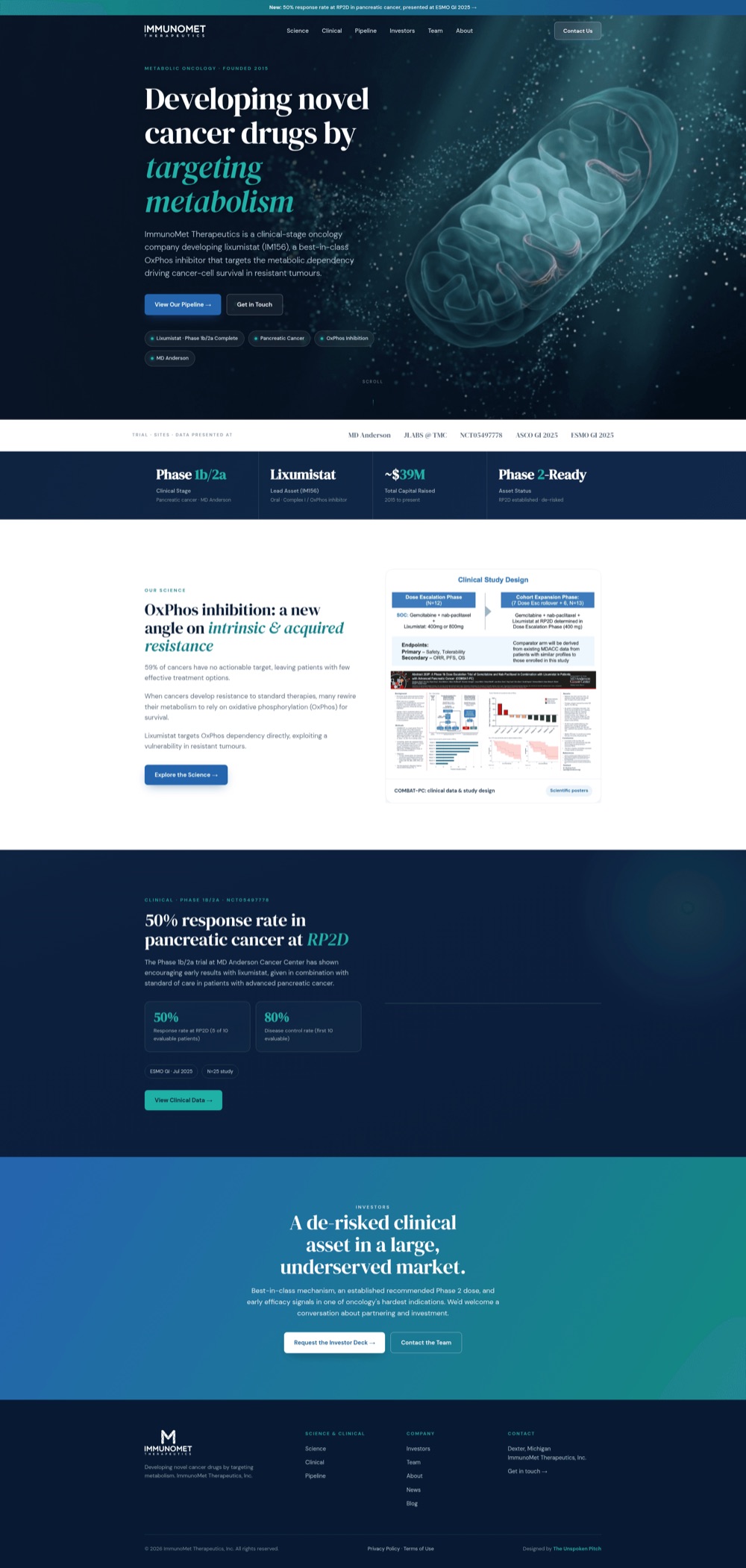 ImmunoMet Therapeutics website