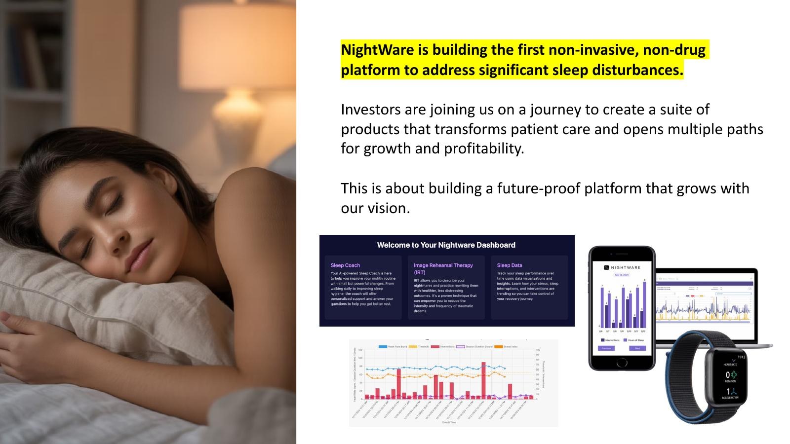 Original why-it-matters slide, a light layout of charts and text